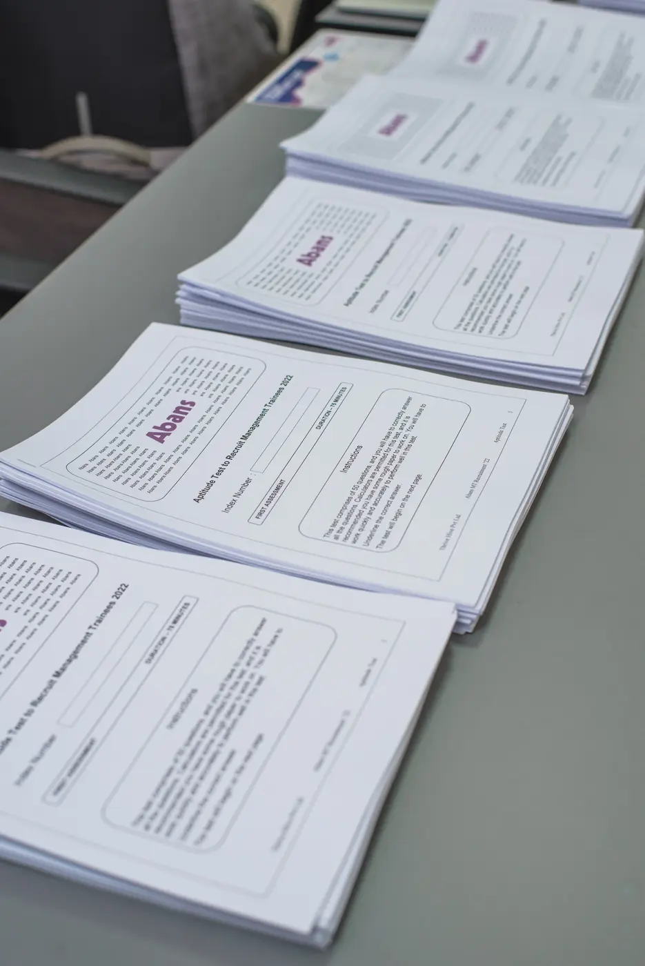 Prepared Thrive Hive assessment-centre materials